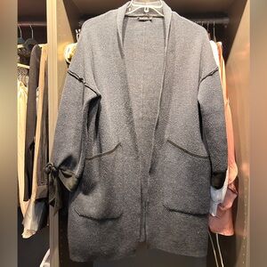 Women's Gray Cardigan Sweater